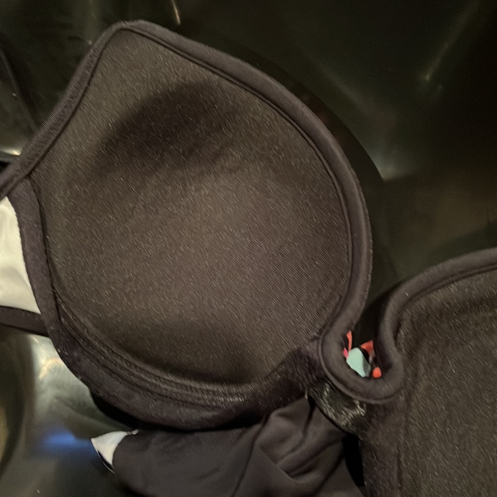 PINK colorful Ruffle Bikini Top - Picture 6 of 7